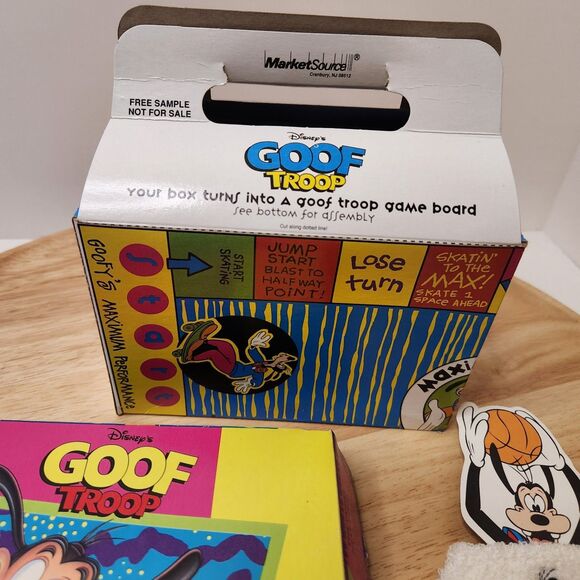 Disney Goof Troop Vintage Bundle • Wrist Wrapper, Pizza Hut Box & Toys R Us Box - Picture 11 of 12